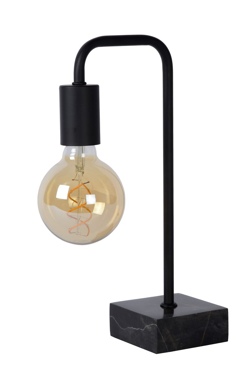 LORIN - Stolová lampa - E27 10/19.3/35cm - čierna